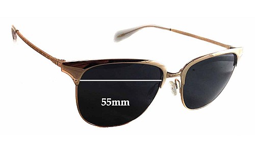 Sunglass Fix Replacement Lenses for Oliver Peoples Leiana - 55mm Wide 
