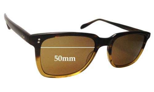Sunglass Fix Replacement Lenses for Oliver Peoples NDG-1-P - 50mm Wide 