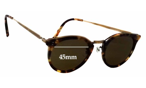 Sunglass Fix Replacement Lenses for Oliver Peoples Reeves 5122 - 45mm Wide 