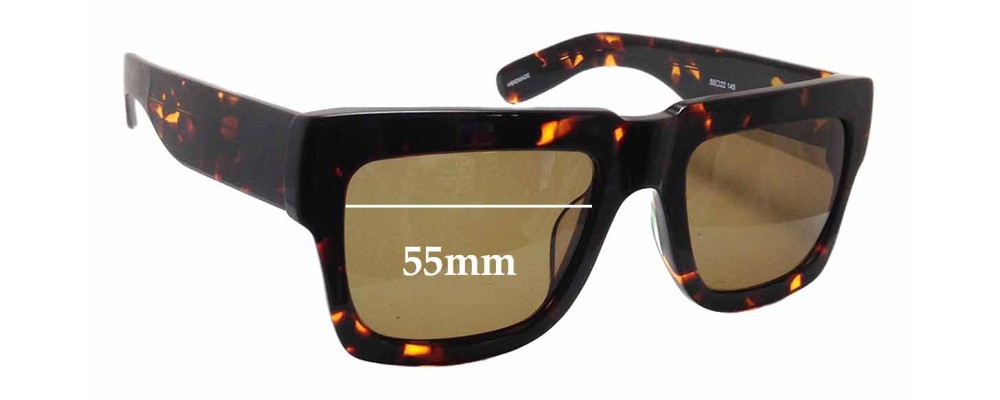 Onkler Bully Replacement Sunglass Lenses - 55mm wide