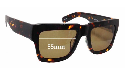 Sunglass Fix Replacement Lenses for Onkler Bully - 55mm Wide 