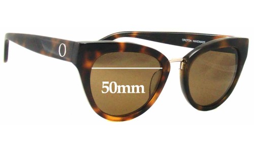 Sunglass Fix Replacement Lenses for Oroton  Cecile - 50mm Wide 