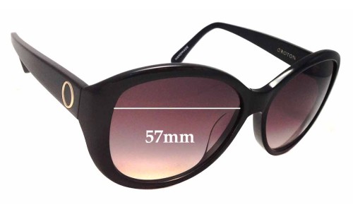 Sunglass Fix Replacement Lenses for Oroton  Jeanne - 57mm Wide 