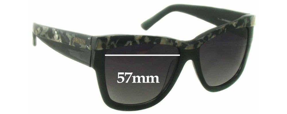Sunglass Fix Replacement Lenses for Oroton  Montmarte - 57mm Wide
