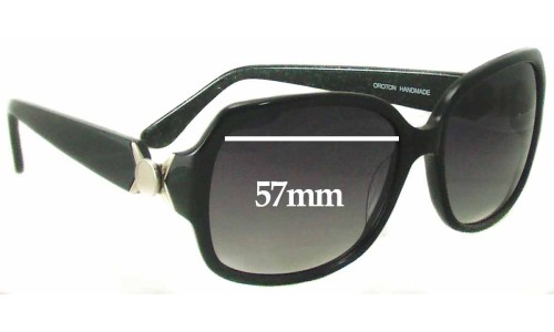 Sunglass Fix Replacement Lenses for Oroton  Seine - 57mm Wide 