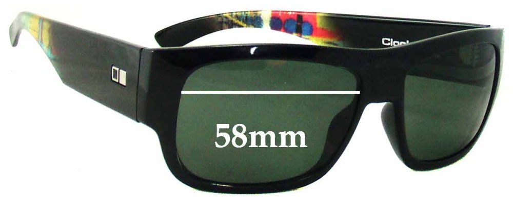 Sunglass Fix Replacement Lenses for Otis Clockwork - 58mm Wide