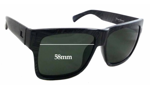 Sunglass Fix Replacement Lenses for Otis The Beat - 58mm Wide 