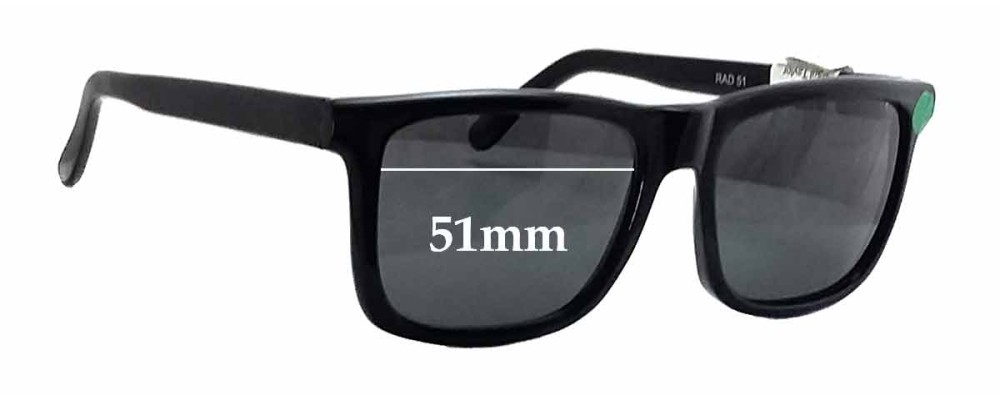 Paul Taylor Rad Replacement Sunglass Lenses - 51mm wide