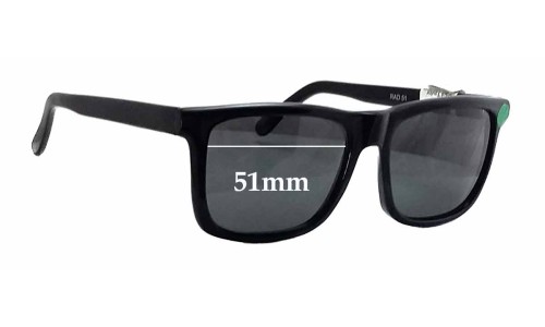 Sunglass Fix Replacement Lenses for Paul Taylor Rad - 51mm Wide 