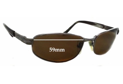 Persol 2075S Replacement Sunglass Lenses - 59mm wide 33mm High 