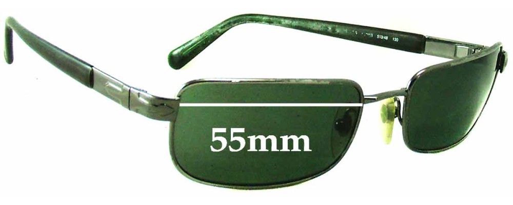 Sunglass Fix Replacement Lenses for Persol 2077-S - 55mm Wide