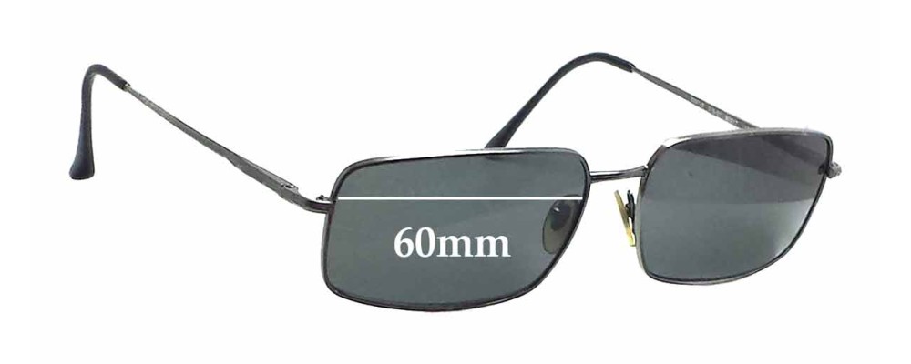 Sunglass Fix Replacement Lenses for Persol 2297-S - 60mm Wide