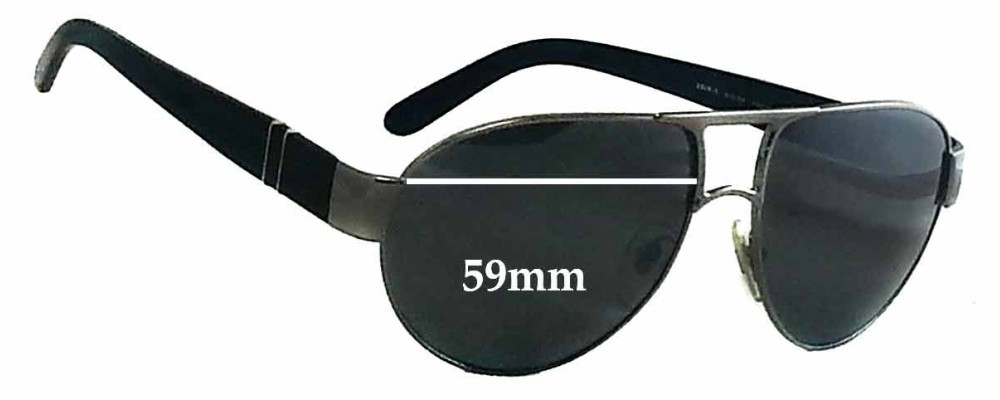 Sunglass Fix Replacement Lenses for Persol 2328-S - 59mm Wide