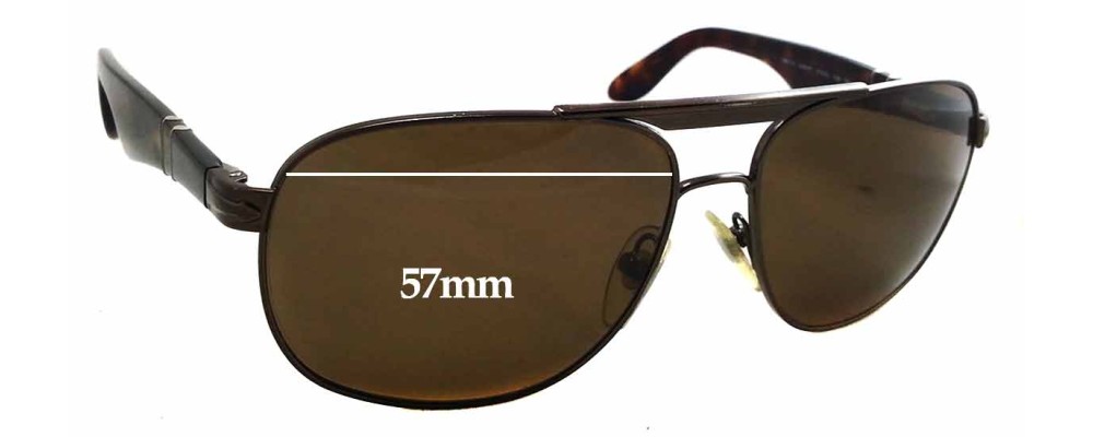 Sunglass Fix Replacement Lenses for Persol 2361-S - 57mm Wide