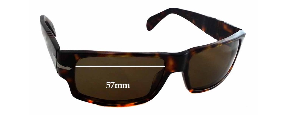 Sunglass Fix Replacement Lenses for Persol 2720-S - 57mm Wide