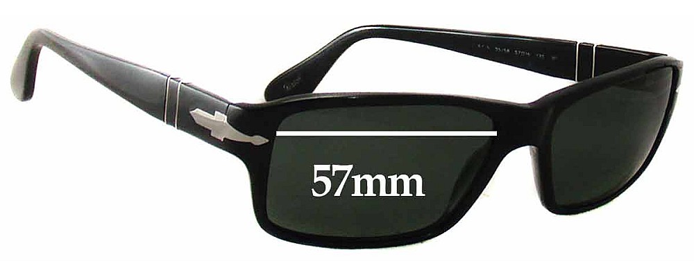 Sunglass Fix Replacement Lenses for Persol 2761-S - 57mm Wide
