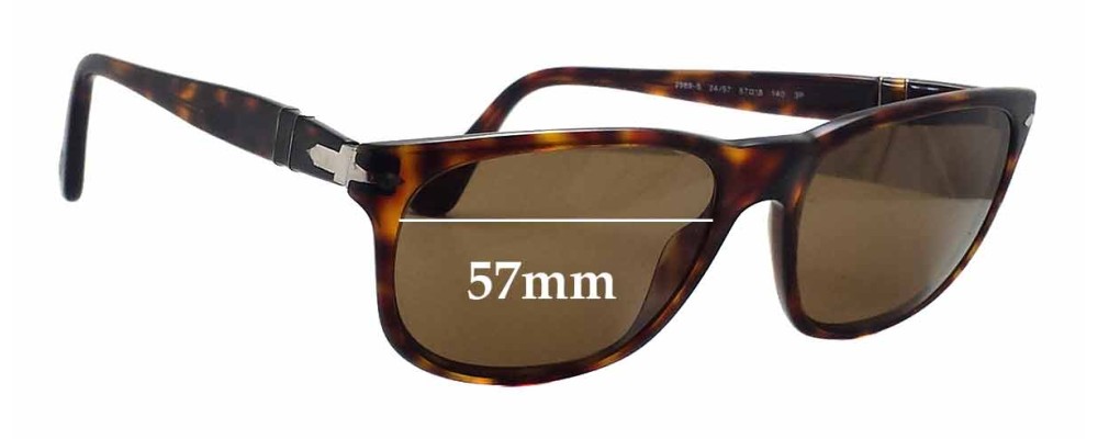 Sunglass Fix Replacement Lenses for Persol 2989-S - 57mm Wide