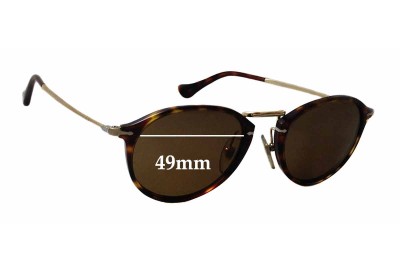 Persol 3046-S Replacement Lenses 49mm wide 