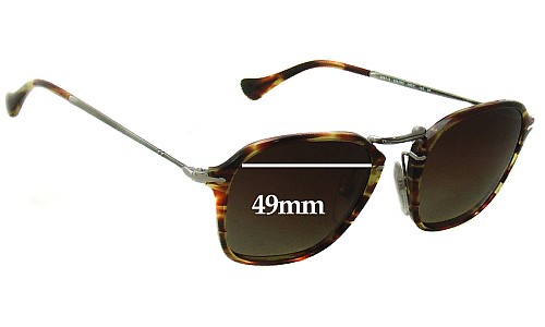 Sunglass Fix Replacement Lenses for Persol 3047-S - 49mm Wide 