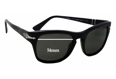 Persol 3072-S Replacement Sunglass Lenses - 54mm wide 