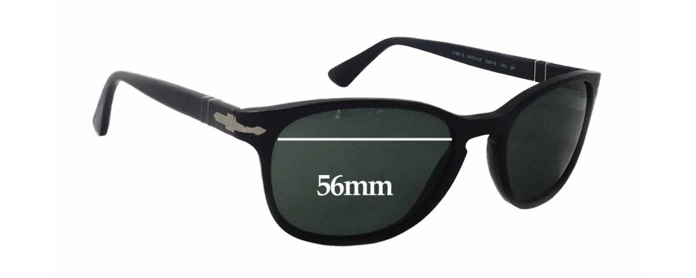 Sunglass Fix Replacement Lenses for Persol 3086-S - 56mm Wide