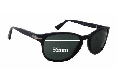 Persol 3086-S Replacement Sunglass Lenses - 56mm wide x 43mm tall 