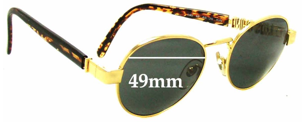 Sunglass Fix Replacement Lenses for Persol Moschino MC433 - 49mm Wide