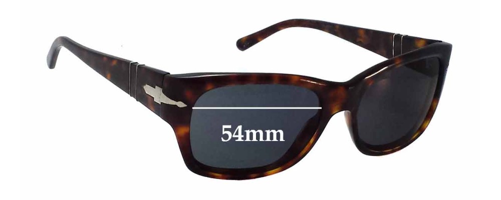 Sunglass Fix Replacement Lenses for Persol Unknown Model - 54mm Wide