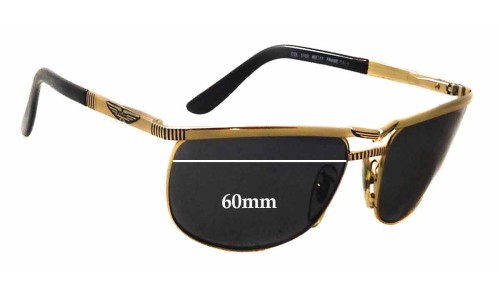 Sunglass Fix Lentes de Repuesto para Police Mod 2182 - 60mm Wide 