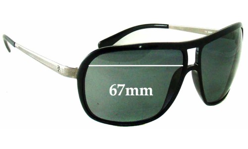 Sunglass Fix Ersatzgläser für Police S8291 - 67mm Wide 