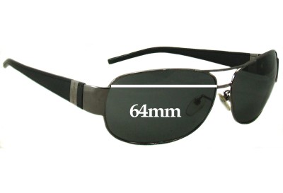 Police S8338 Replacement Lenses 64mm wide 