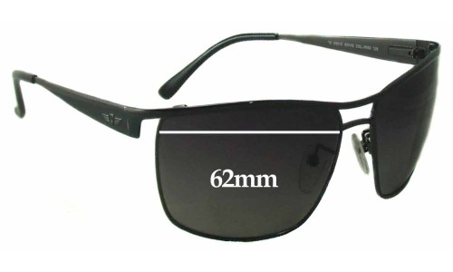 Sunglass Fix Replacement Lenses for Police S8516 - 62mm Wide 