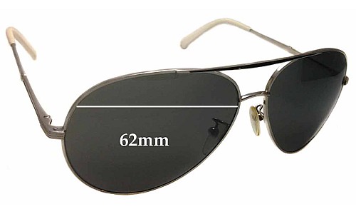 Sunglass Fix Replacement Lenses for Police S8585 - 62mm Wide 