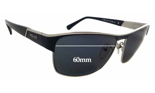 Sunglass Fix Ersatzgläser für Police S8643 - 60mm Wide 