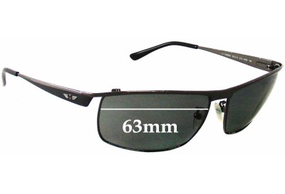 Police S8649N Replacement Lenses 63mm wide 