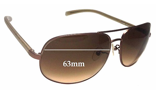 Sunglass Fix Replacement Lenses for Police S8698G - 63mm Wide 