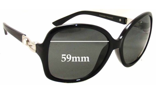 Sunglass Fix Replacement Lenses for Polaroid 6402 - 59mm Wide 