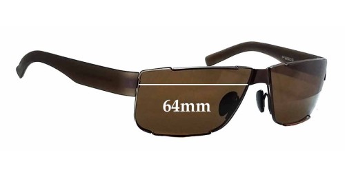 Porsche P 8509 64mm Replacement Lenses