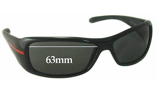Sunglass Fix Replacement Lenses for Prada SPS01G & PS01GS - 63mm Wide 
