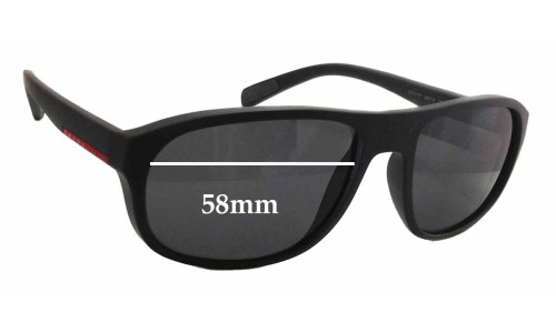 Sunglass Fix Replacement Lenses for Prada SPS01R - 58mm Wide 