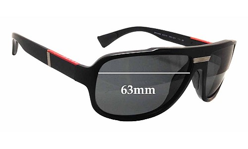 Sunglass Fix Replacement Lenses for Prada SPS04M & PS04MS - 63mm Wide 