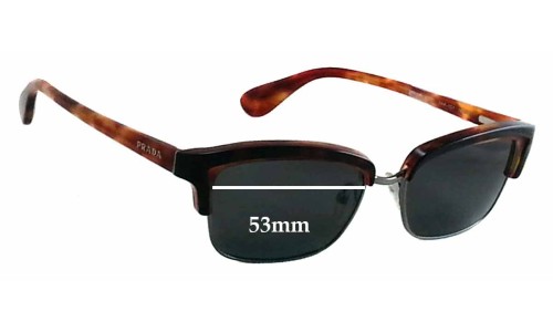 Sunglass Fix Replacement Lenses for Prada VPR21P - 53mm Wide 