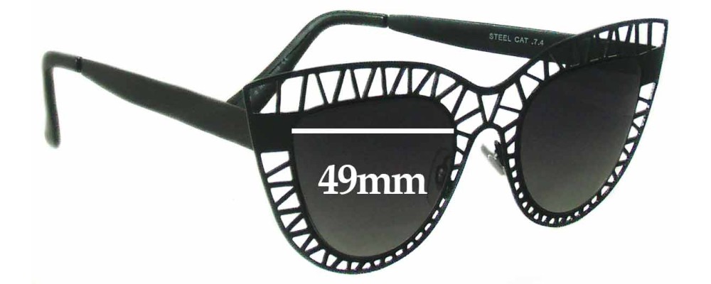 Sunglass Fix Replacement Lenses for Quay Steel Cat - 49mm Wide