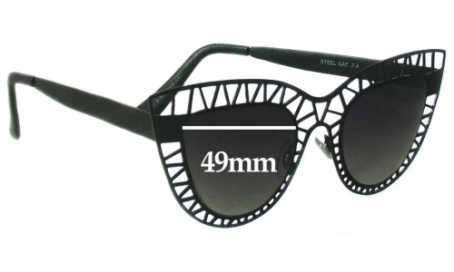 Sunglass Fix Replacement Lenses for Quay Steel Cat - 49mm Wide 