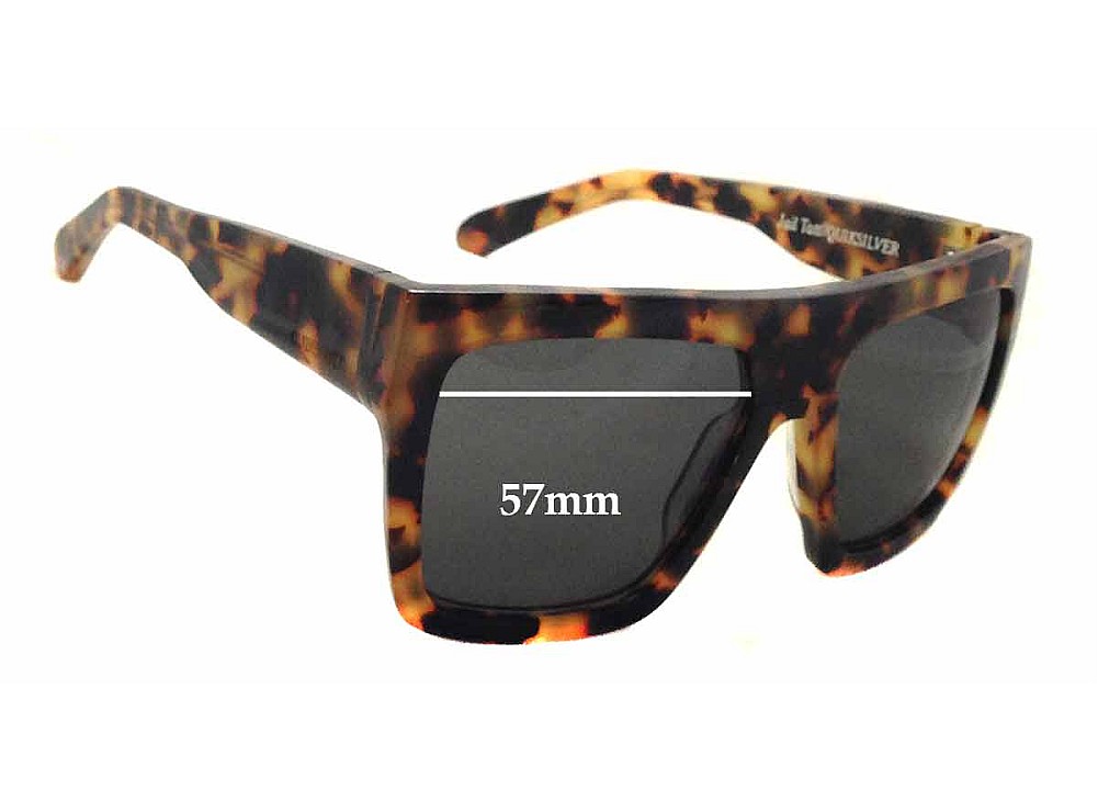 Sunglass Fix Lentes de Repuesto para Quiksilver Velvet Skull Machina - 57mm Wide Sunglass Fix Lentes de Repuesto para Quiksilver Velvet Skull Machina - 57mm Wide