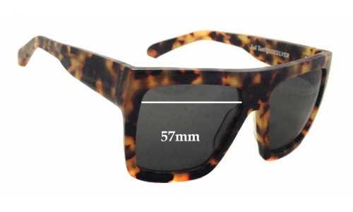Sunglass Fix Lentes de Repuesto para Quiksilver Velvet Skull Machina - 57mm Wide Quiksilver Velvet Skull Machina Lentes de Repuesto 57mm wide