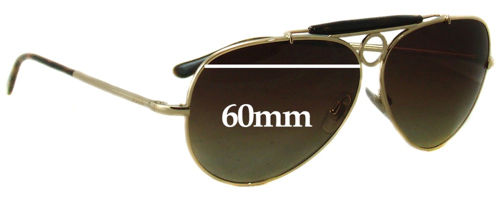 Sunglass Fix Replacement Lenses for Ralph Lauren 3009 - 60mm Wide