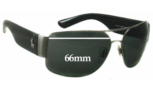 Sunglass Fix Replacement Lenses for Polo PH 3072 - 66mm Wide 