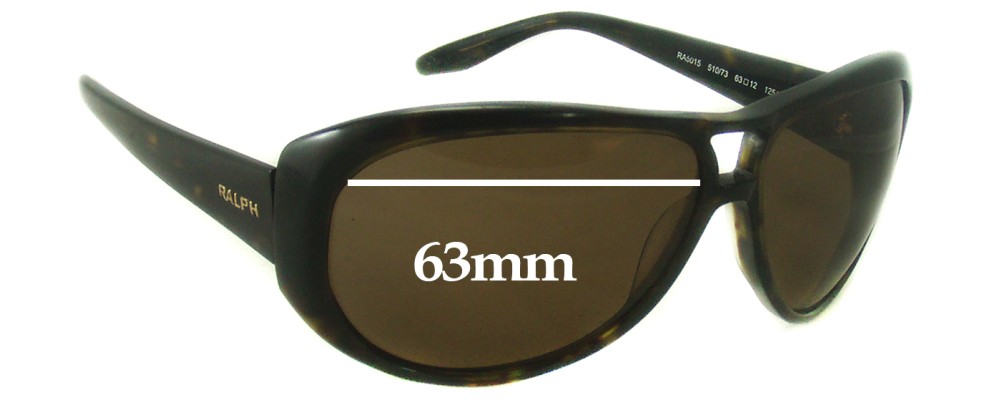 Sunglass Fix Replacement Lenses for Ralph Lauren RA5015 - 63mm Wide