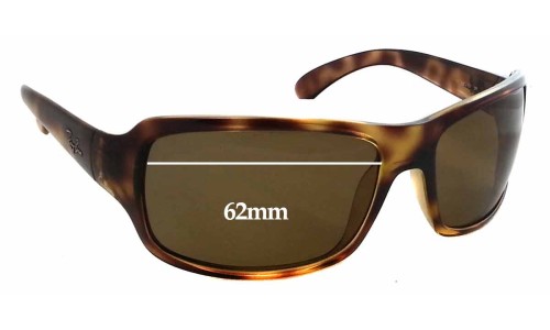 Sunglass Fix Replacement Lenses for Ray Ban RB4075 - 62mm Wide 
